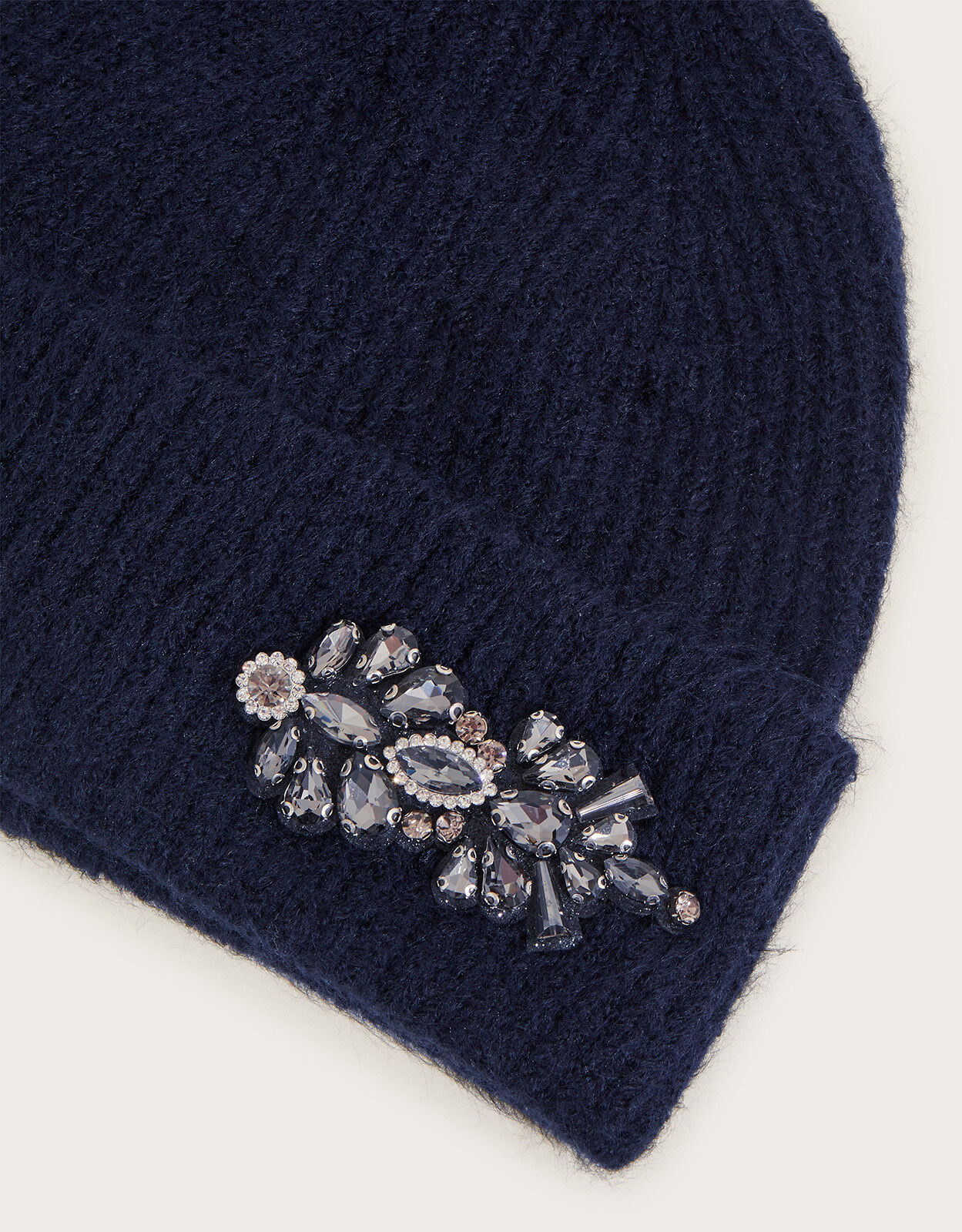 Embellished bobble hat clearance