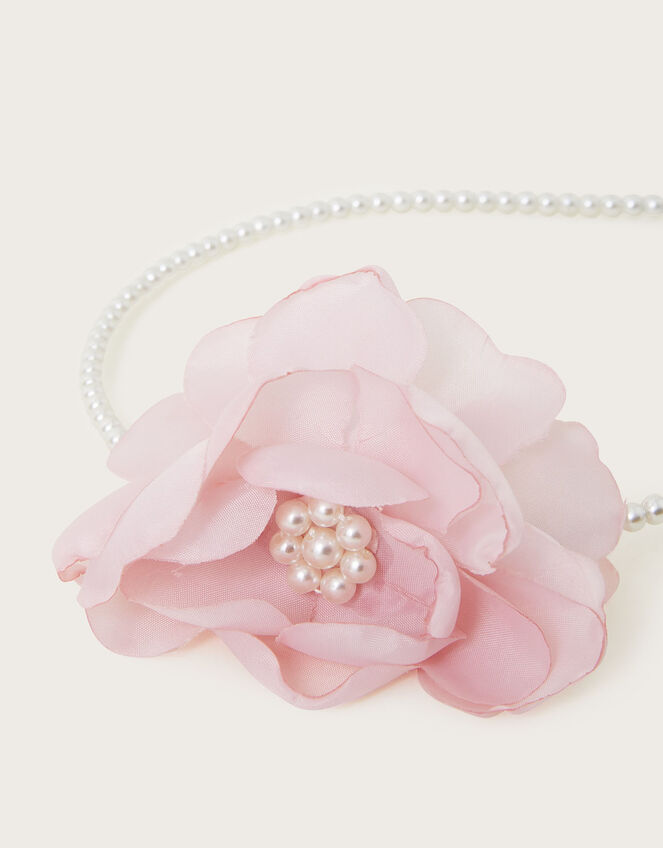 Cancan Pearl Flower Headband, , large