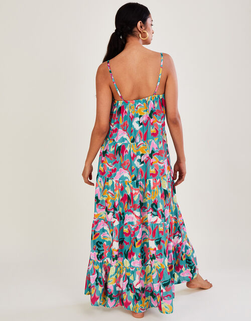 Printed Maxi Dress in LENZING™ ECOVERO™ , Pink (PINK), large