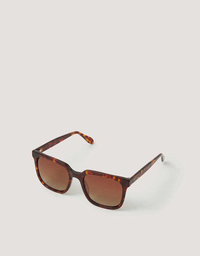 Acetate Tort Square Sunglasses, , large