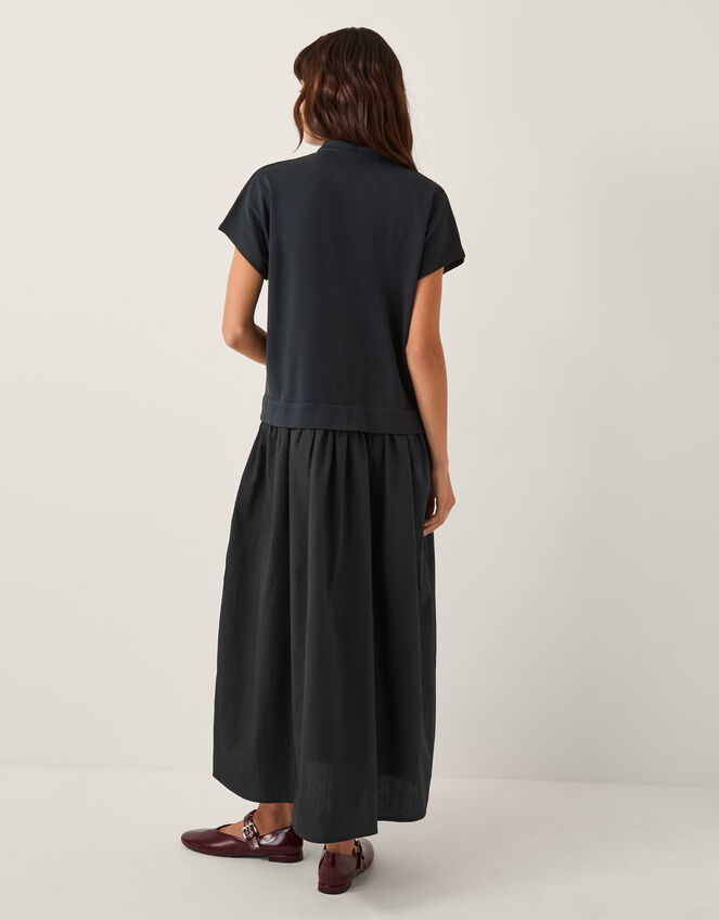 Felly Jersey Cap Sleeve Maxi Dress, Blue (NAVY), large