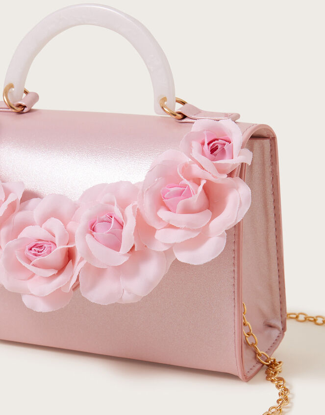 Tabitha Flower Handle Bag, , large