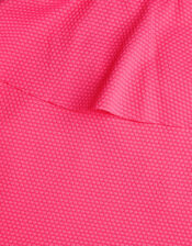 Flower Strap Ruffle Tankini Set, Pink (PINK), large