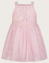Baby Anna Long Sleeve Lacy Dress, Pink (PALE PINK), large