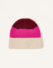 Stripe Knit Beanie, , large