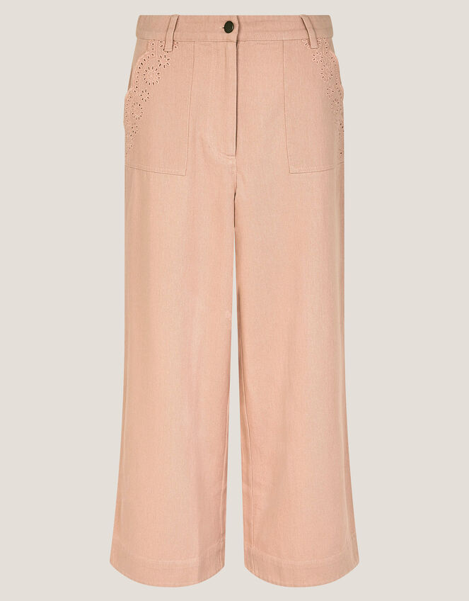 Belle Embroidered Pocket Trousers, Pink (PINK), large