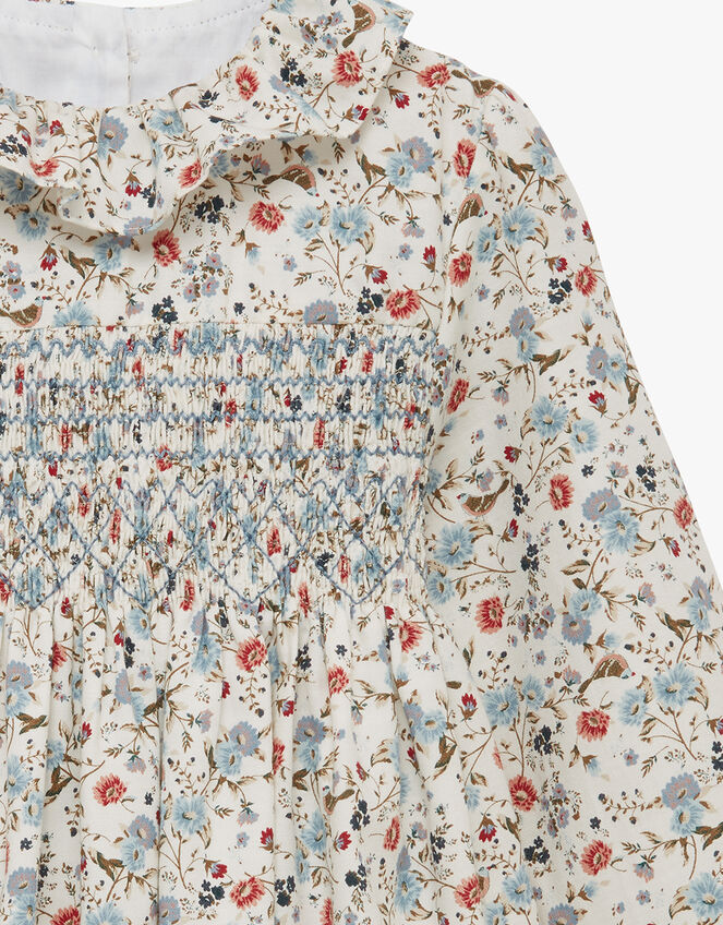 Trotters Bella Smocked Dress, Blue (BLUE), large