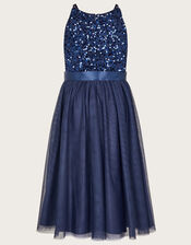 Truth Sequin Occasion Dress , Blue (NAVY), large