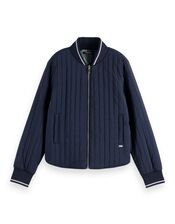 Scotch & Soda Reversible Quilted Bomber Jacket, Blue (NAVY), large