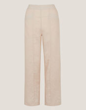 Lucy Regular Straight Leg Linen Trousers, Natural (NATURAL), large