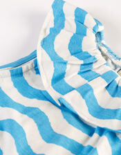 Frugi Wavy Stripe Top, Blue (BLUE), large