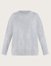 Claire Cashmere Jumper, Grey (GREY), large