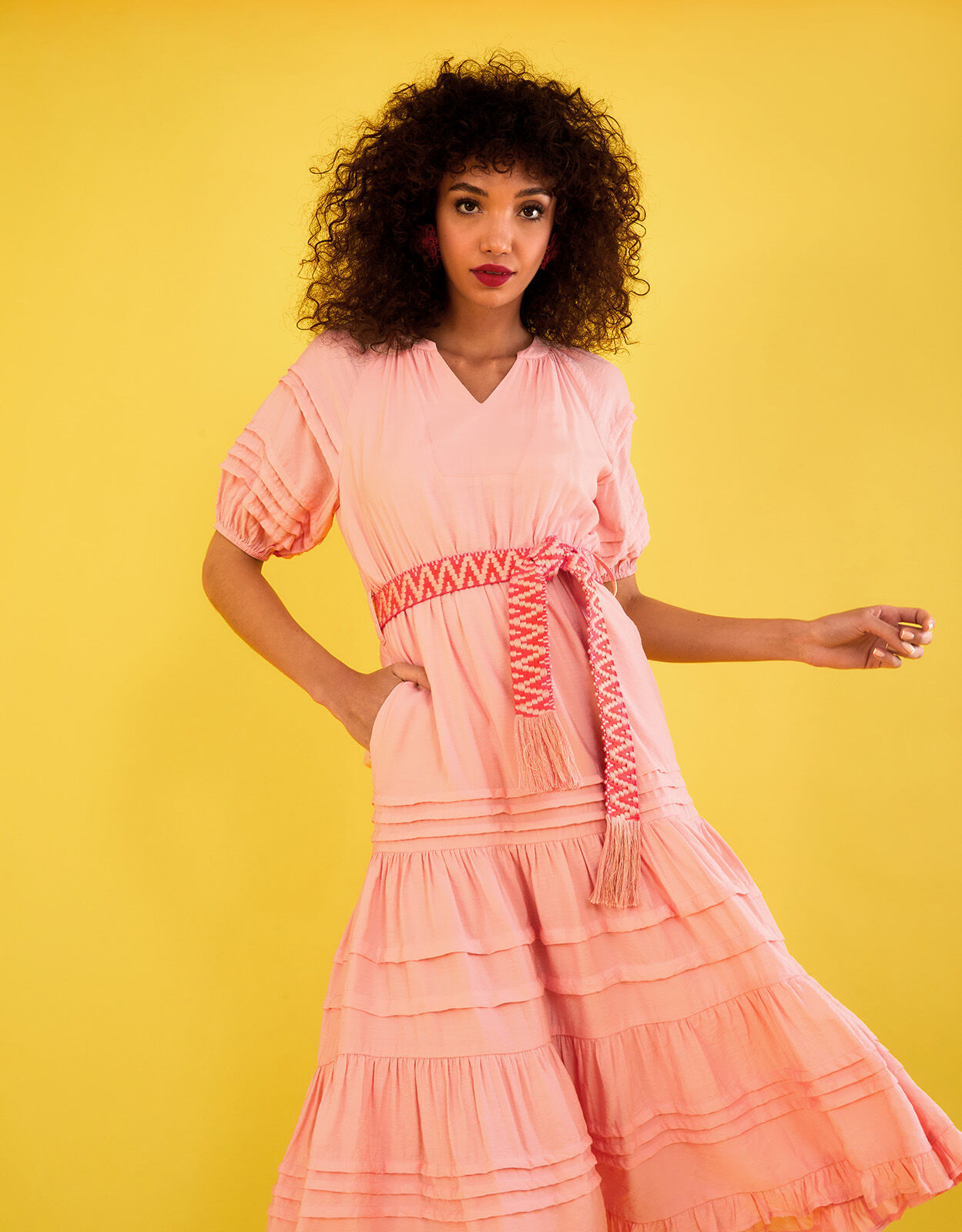 Monsoon sales peach dress