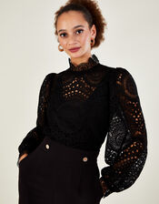 Ciri Lace Top, Black (BLACK), large