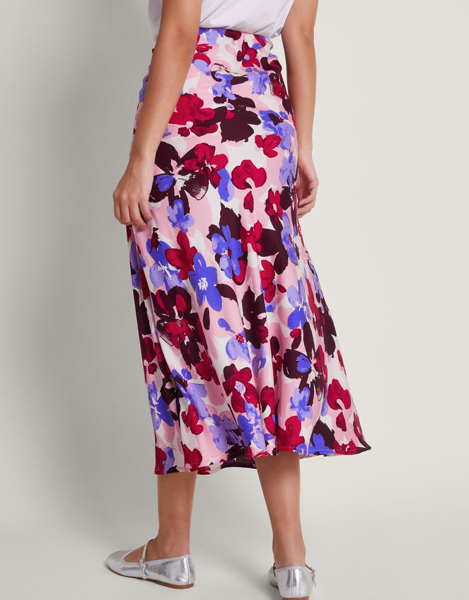 Vittoria Floral Print Skirt, Pink (PINK), large