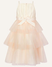 Butterfly Tiered Net Dress, Pink (PINK), large