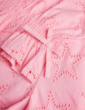 Star Cutwork Top & Shorts Set, Pink (PINK), large