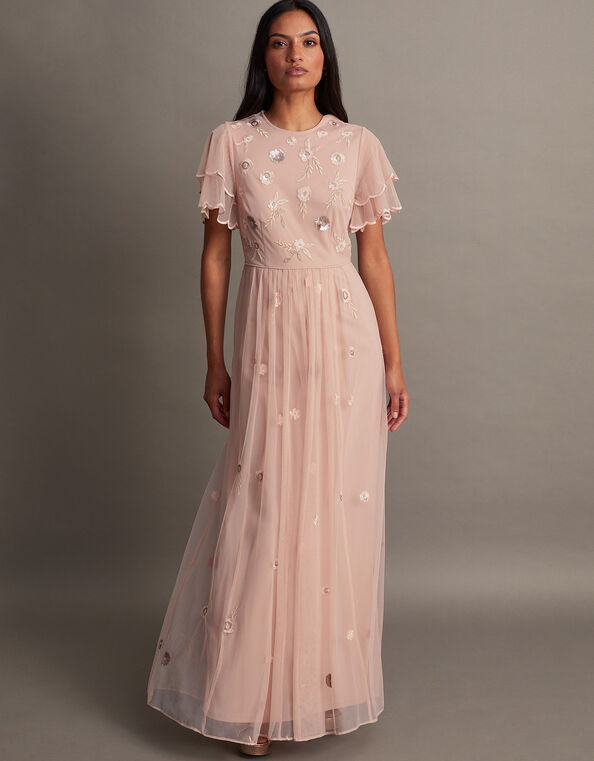 Catherine Embellished Maxi Dress, Pink (BLUSH), large