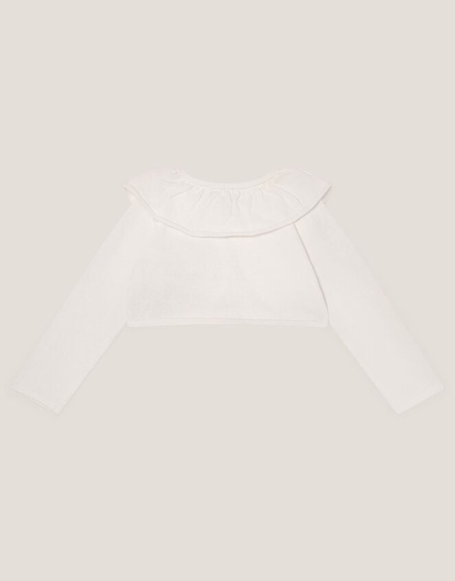 Baby Oversized Collar Cardigan, Ivory (IVORY), large