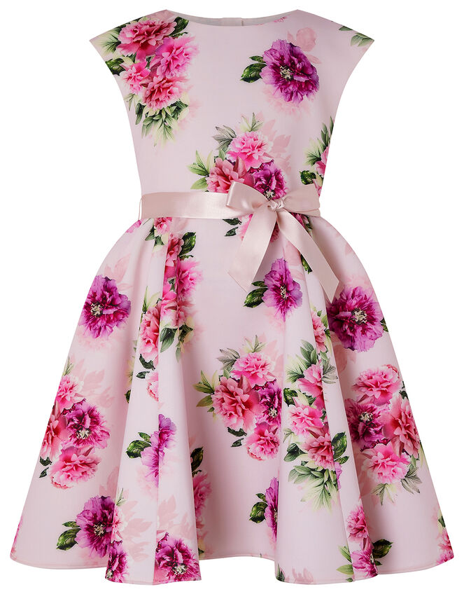 Deena Floral Scuba Dress, Pink (PINK), large