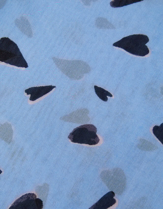 Heart Print Lightweight Scarf, , large