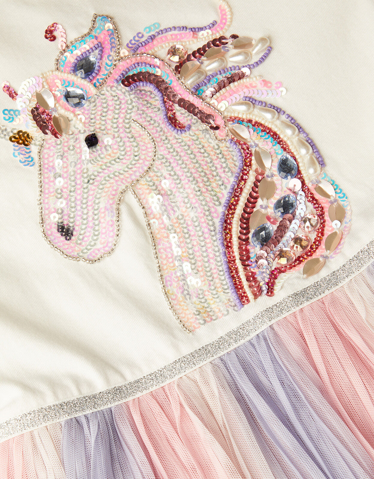 Disco Unicorn Pleat Ombre Dress Purple