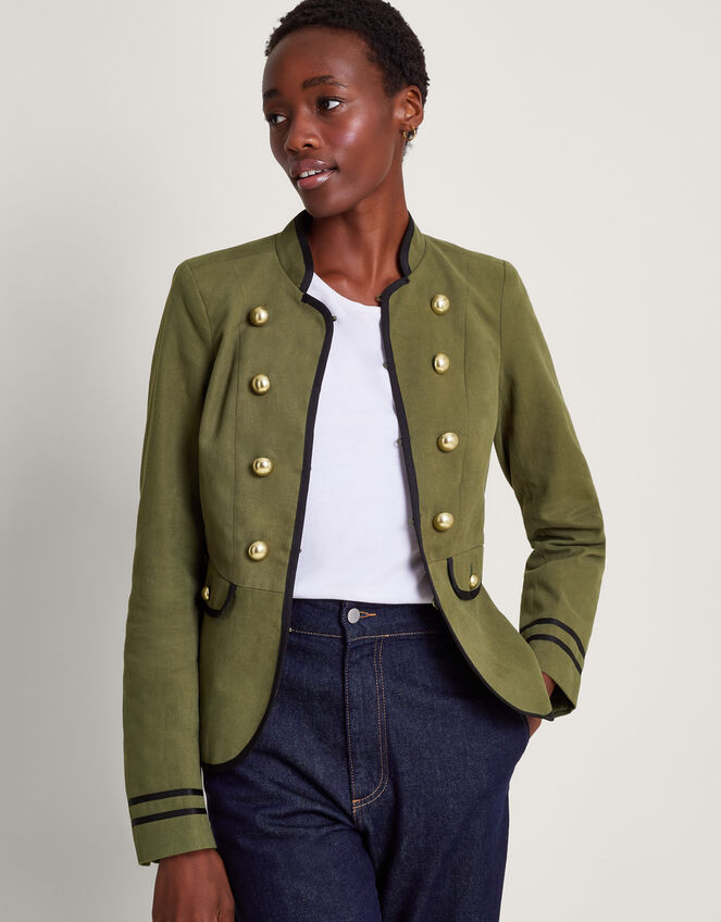 Megan Military Jacket Green Women's Jackets Monsoon UK.