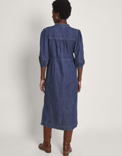 Diya Upcycled Denim Dress, Blue (DENIM BLUE), large