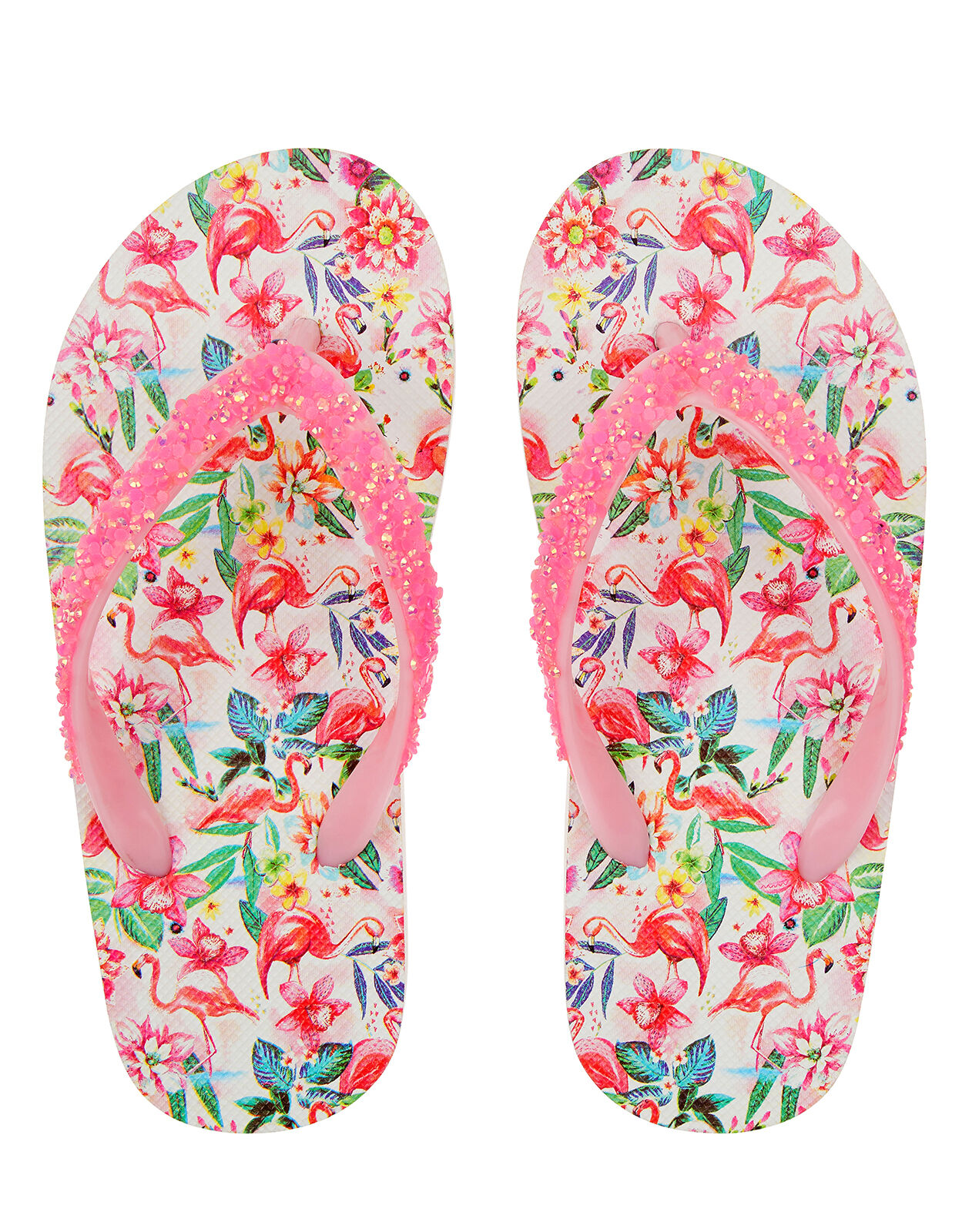Floella Flamingo Flip Flops Pink