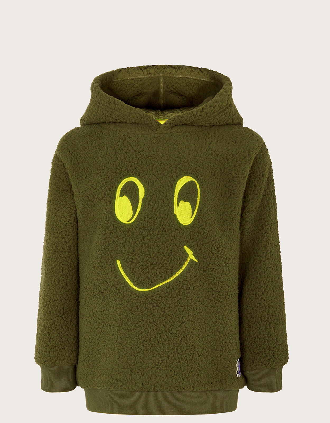 Green smiley face sale hoodie