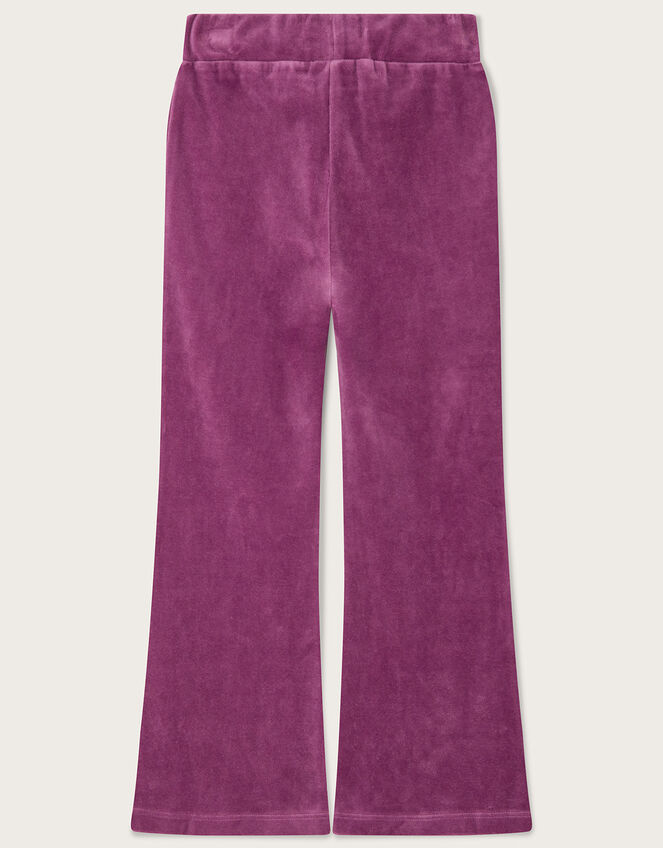 Cosmic Velour Flared Joggers Purple | Girls' Trousers & Leggings ...