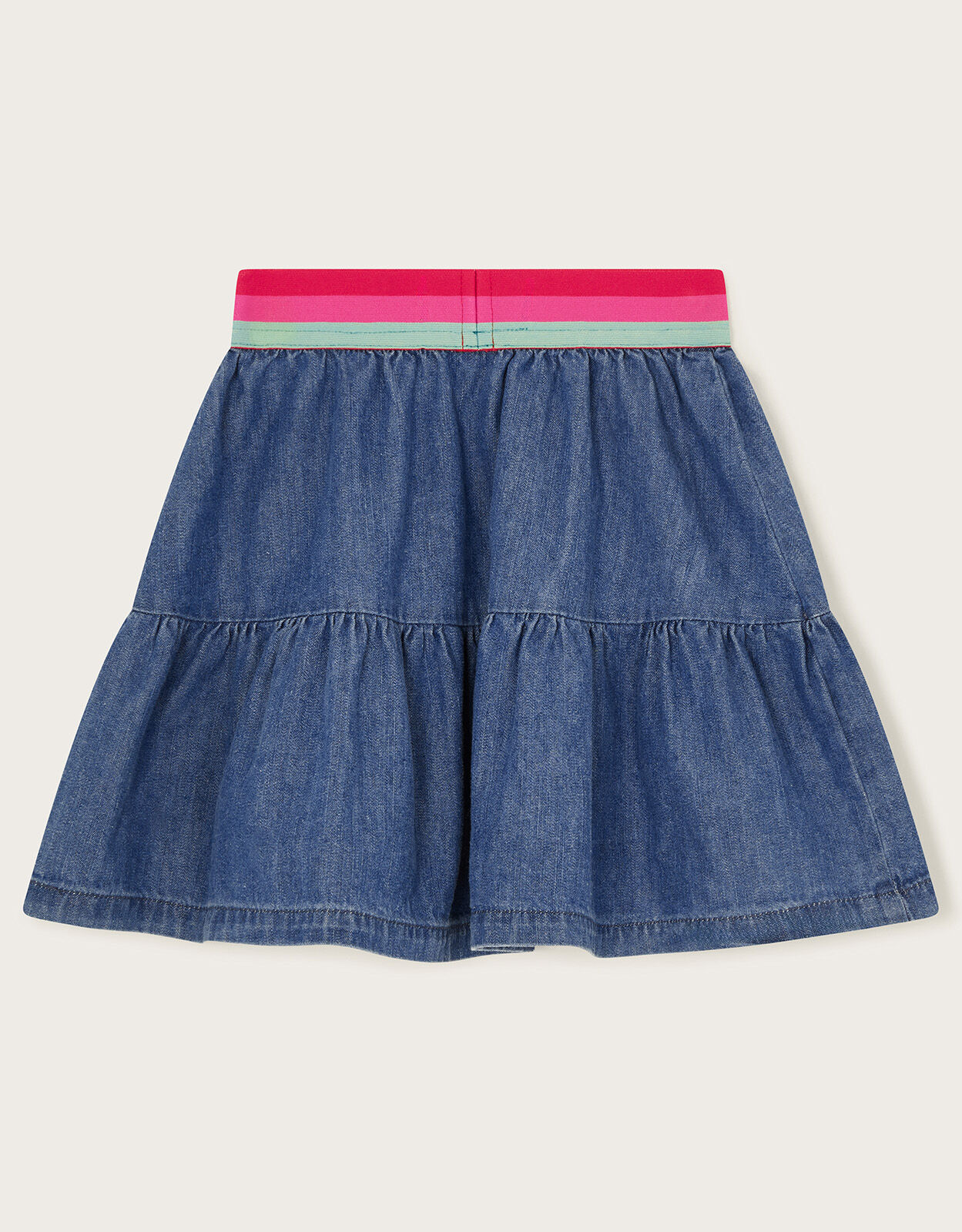 Ruffle jean skirt for cheap girl