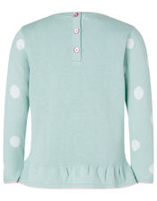 Baby Bunny Knit Top and Leggings Set, Blue (AQUA), large