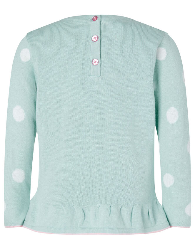 Baby Bunny Knit Top and Leggings Set, Blue (AQUA), large