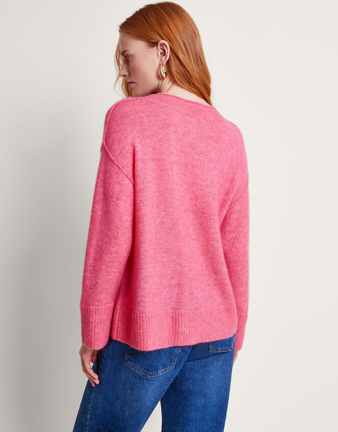 Mimi Mohair Jumper Pink Knitwear Monsoon UK.