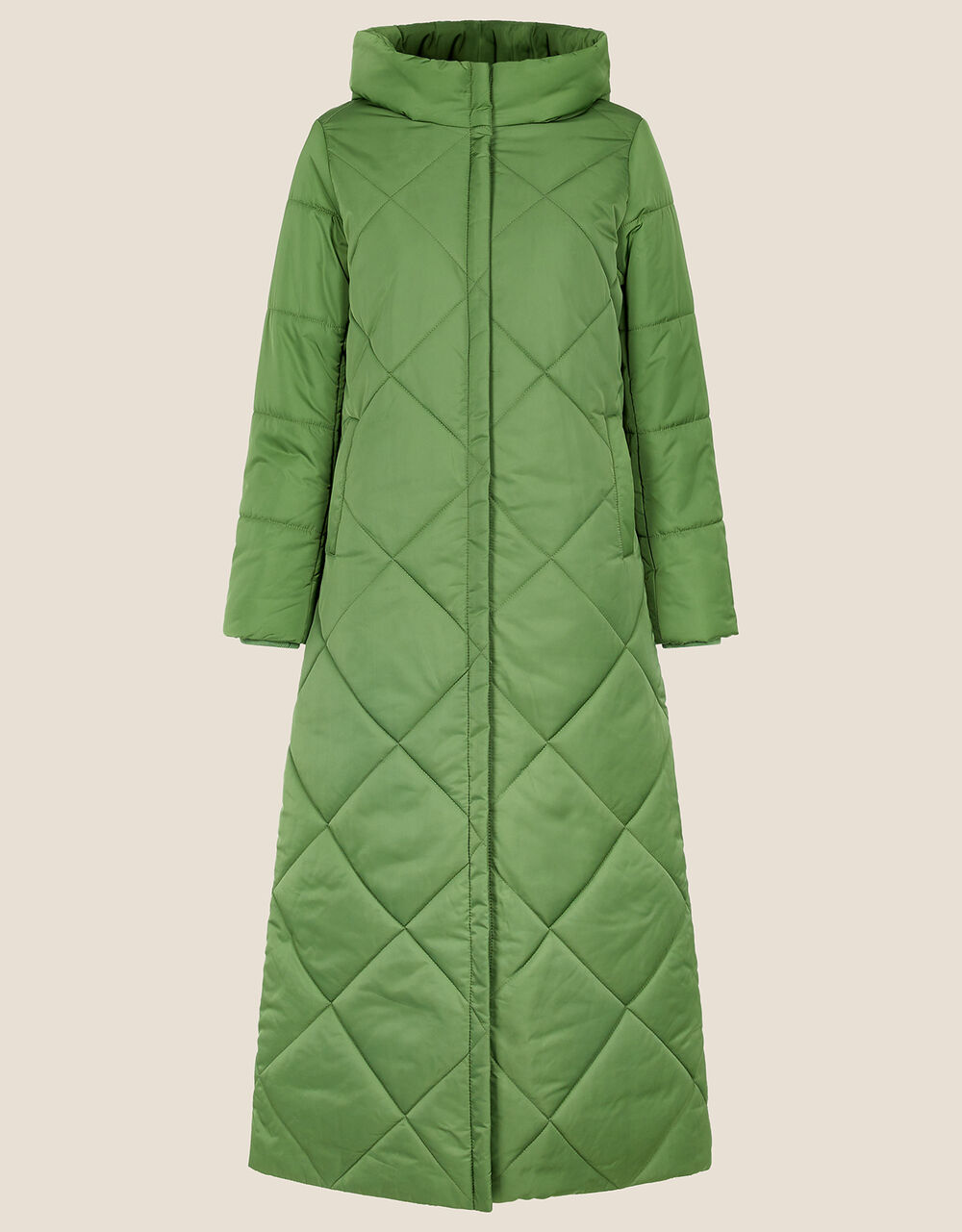 Polly Padded Coat in Recycled Polyester Green