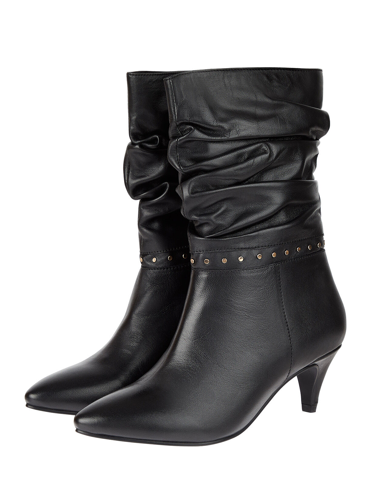 studded black ankle boots uk