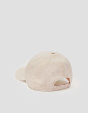 Isha Linen Baseball Cap, Natural (STONE), large