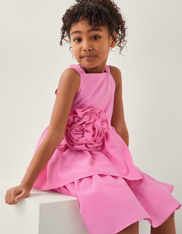 Strappy Corsage Party Dress, Pink (PINK), large