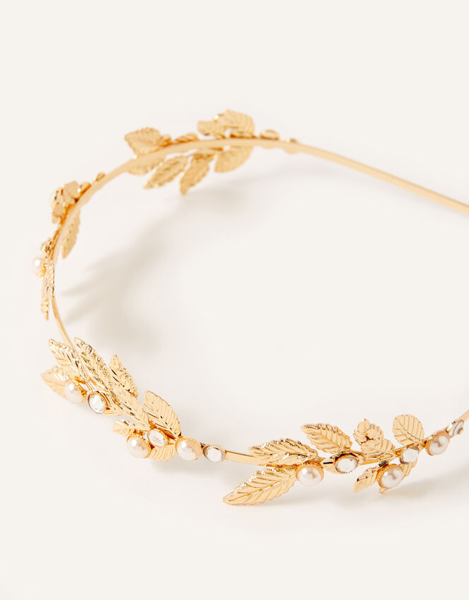Leafy Metal Headband, , large