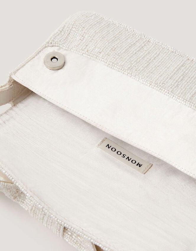 Ayla Beaded Bow Bag, , large