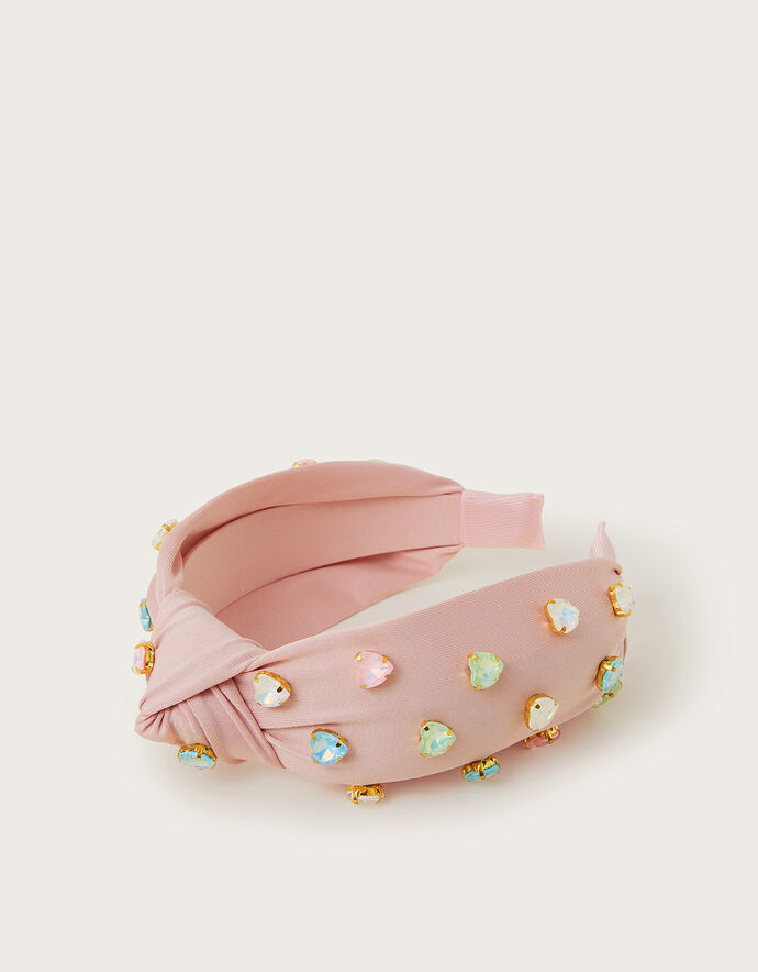 Heart Candy Tweed Headband with Crystals main image 1