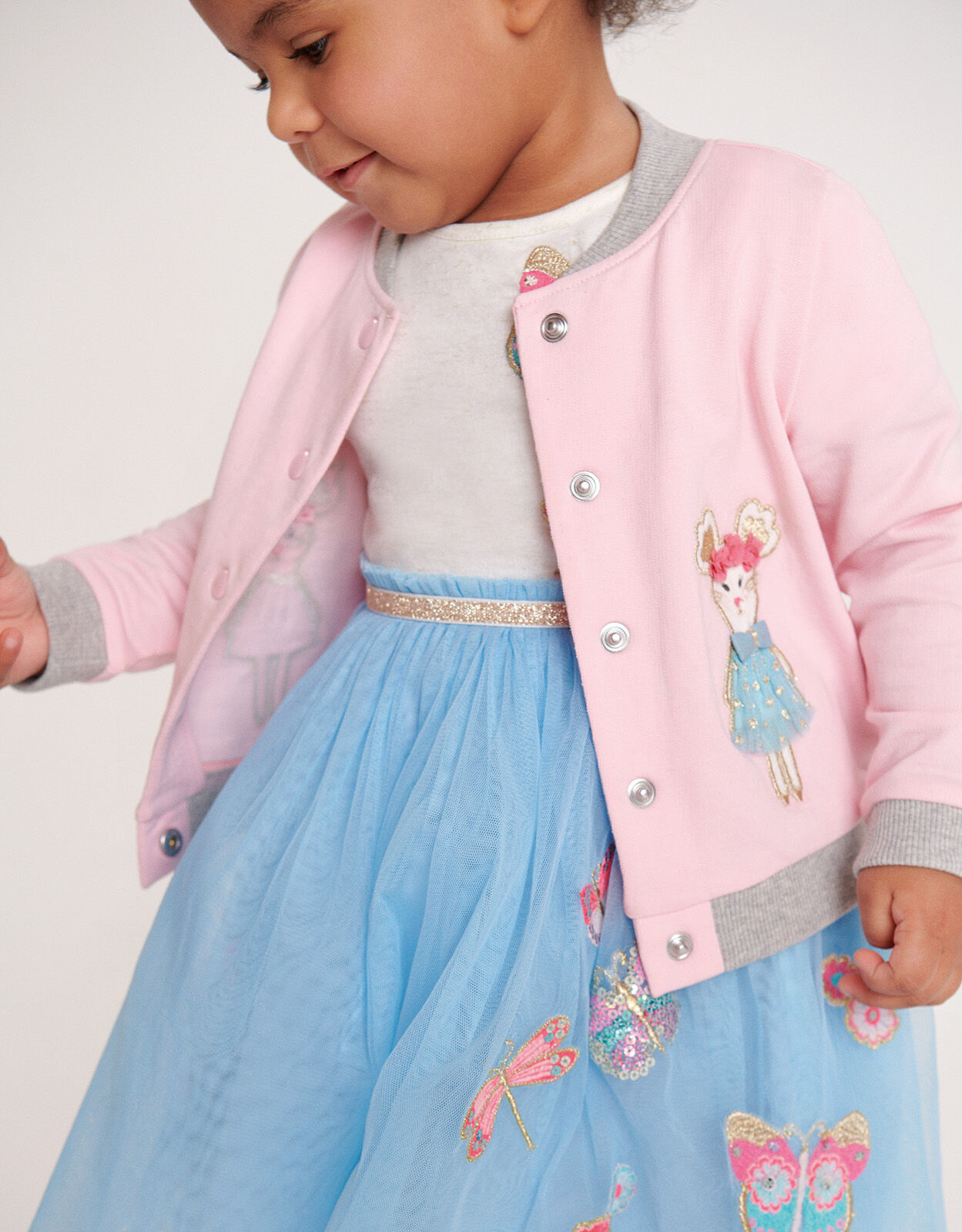 Baby Bunny Bomber Jacket Pink