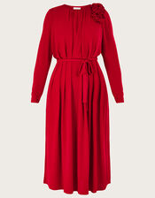 Cleo Corsage Dress, Red (RED), large