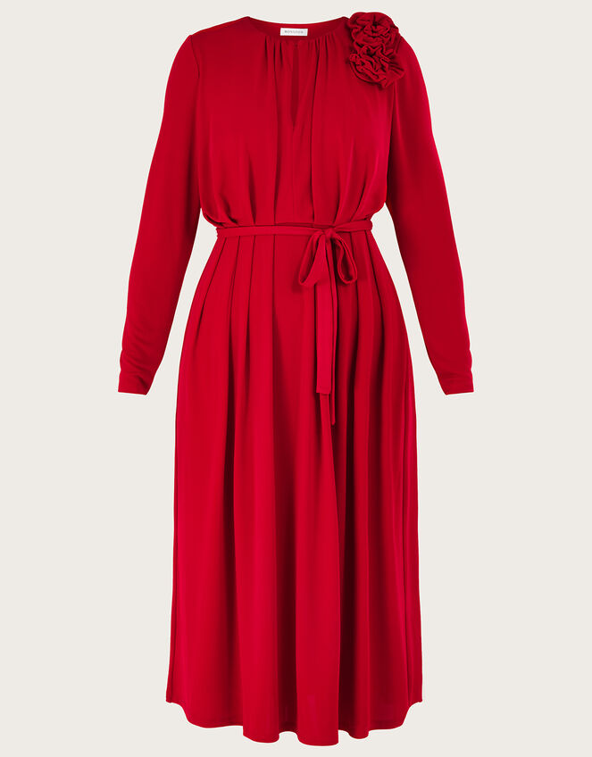 Cleo Corsage Dress, Red (RED), large