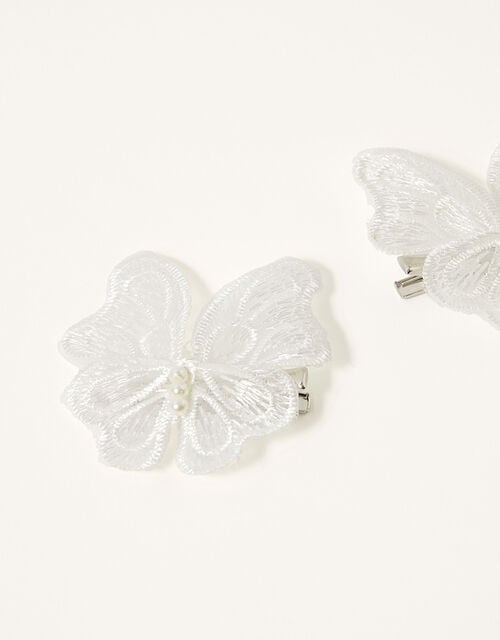 Lacey Butterfly Hair Clip Twinset, , large