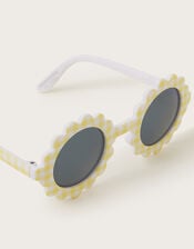 Baby Gingham Flower Sunglasses, , large