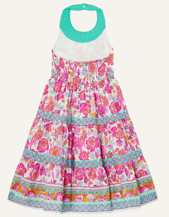 Floral Halter Neck Dress , Pink (PINK), large
