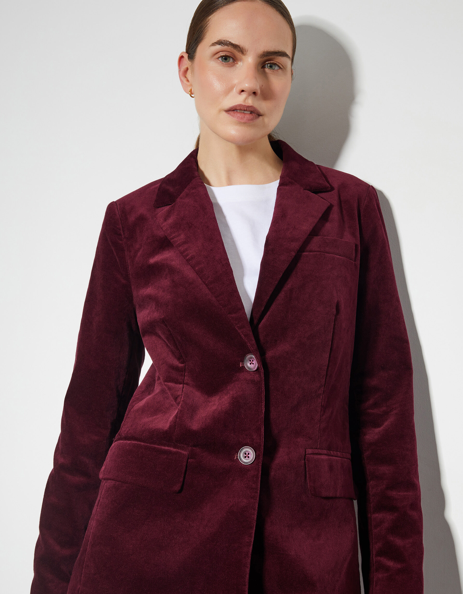 Amy Structured Blazer Red