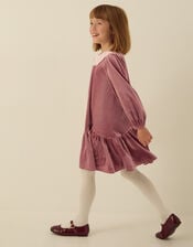 Maria Embellished Collar Velvet Party Dress, Mink (MINK), large